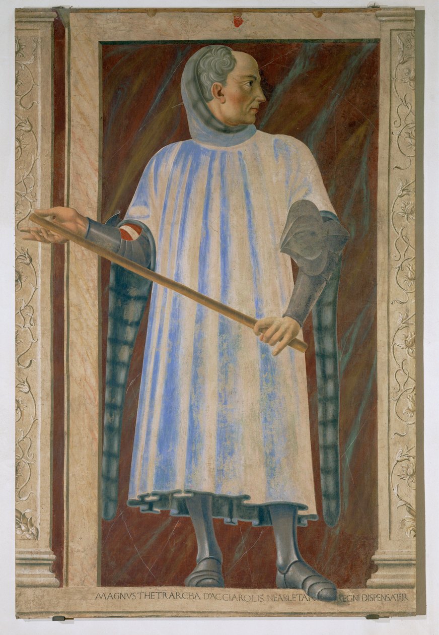 Niccolo Acciaiuoli, Gründer der Certosa in Florenz von Andrea del Castagno