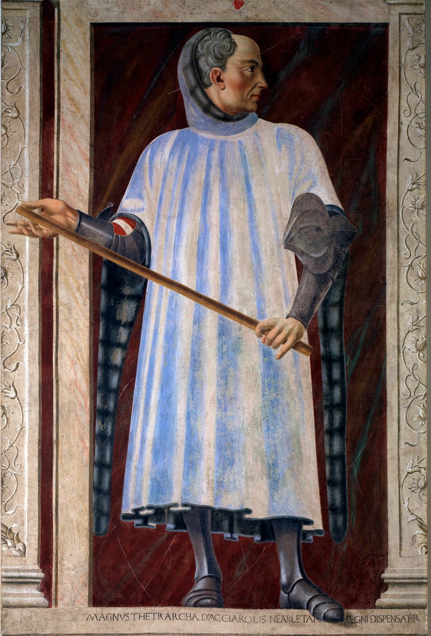 Porträt von Niccolò Acciaiuoli, Großseneschall von Neapel von Andrea del Castagno