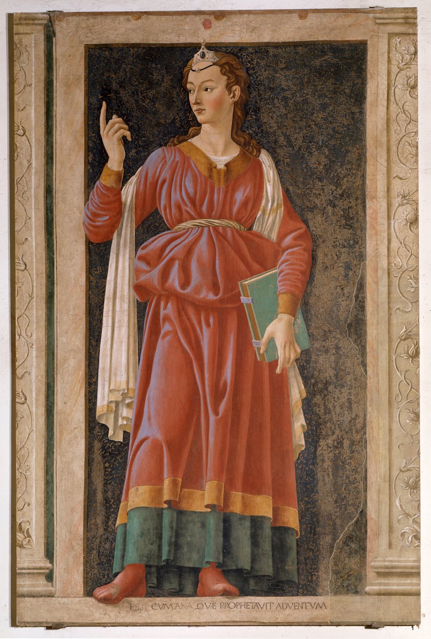 Die Sibylle von Cumae (Fresko) von Andrea del Castagno