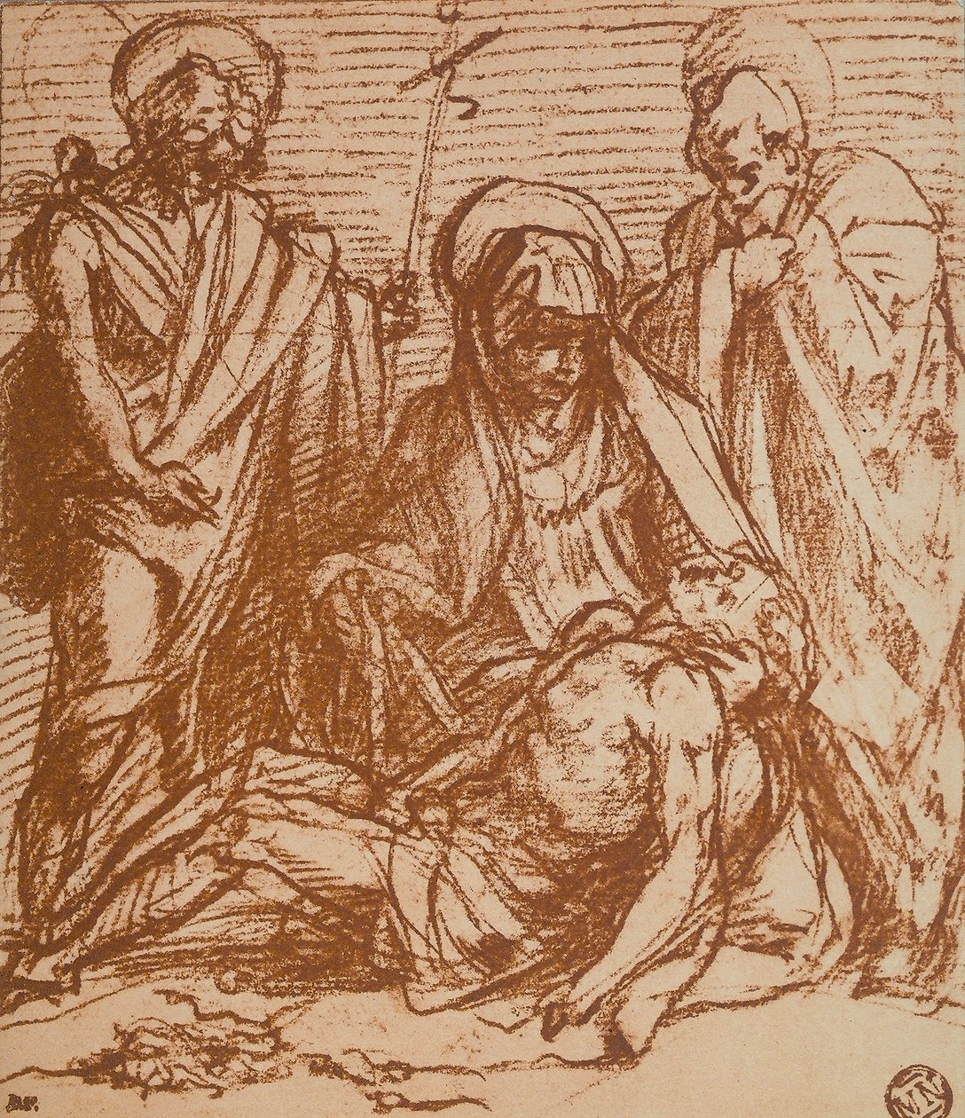 Toter Christus in den Armen der Jungfrau (Pieta) von Andrea del Sarto