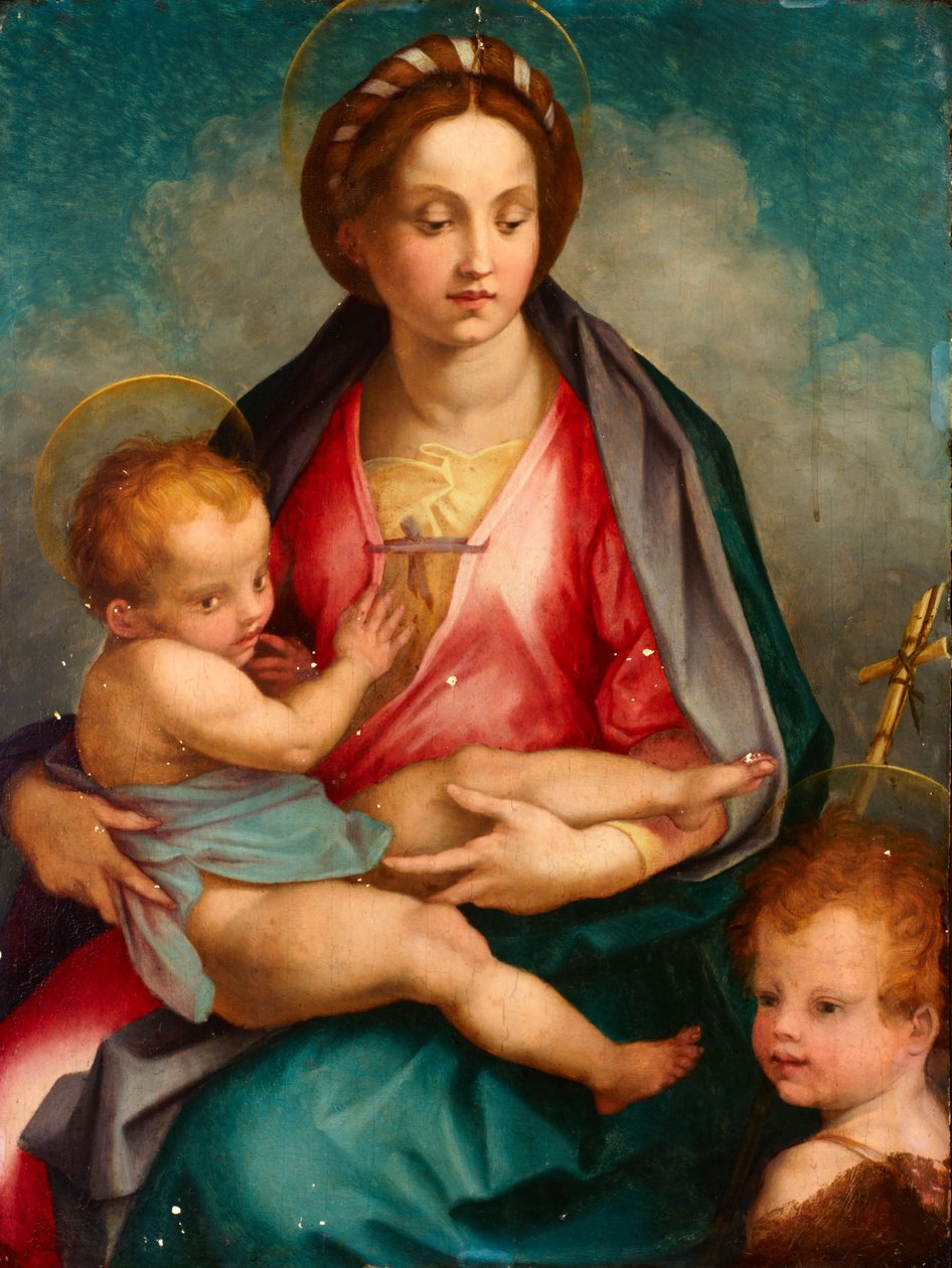 Madonna und Kind mit St. Johannes von Andrea del Sarto