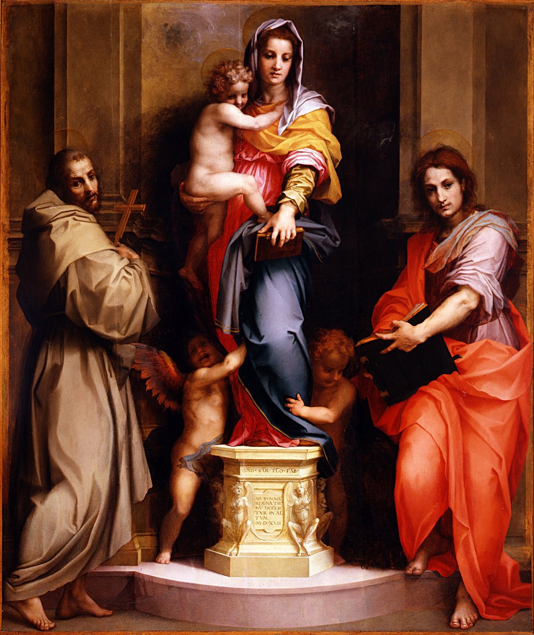 Madonna der Harpyien Madonna delle Arpie, 1517 von Andrea del Sarto