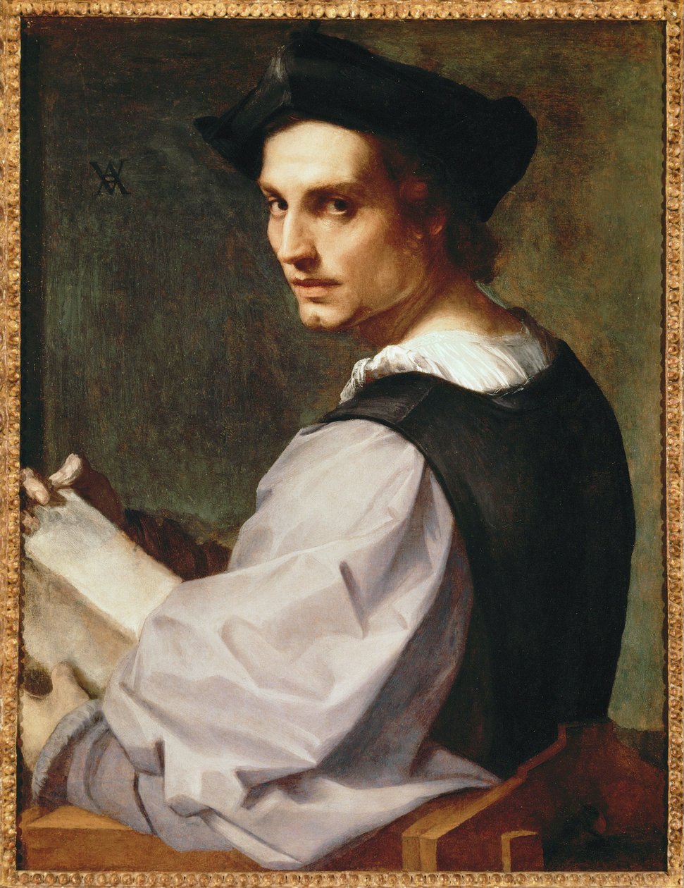 Porträt eines jungen Mannes von Andrea del Sarto