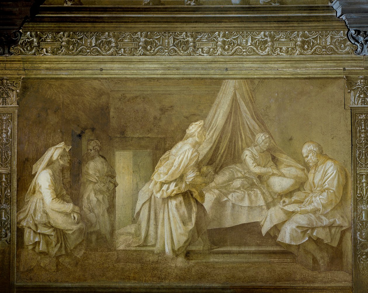 Geschichten von St. Johannes (Detail) von Andrea del Sarto
