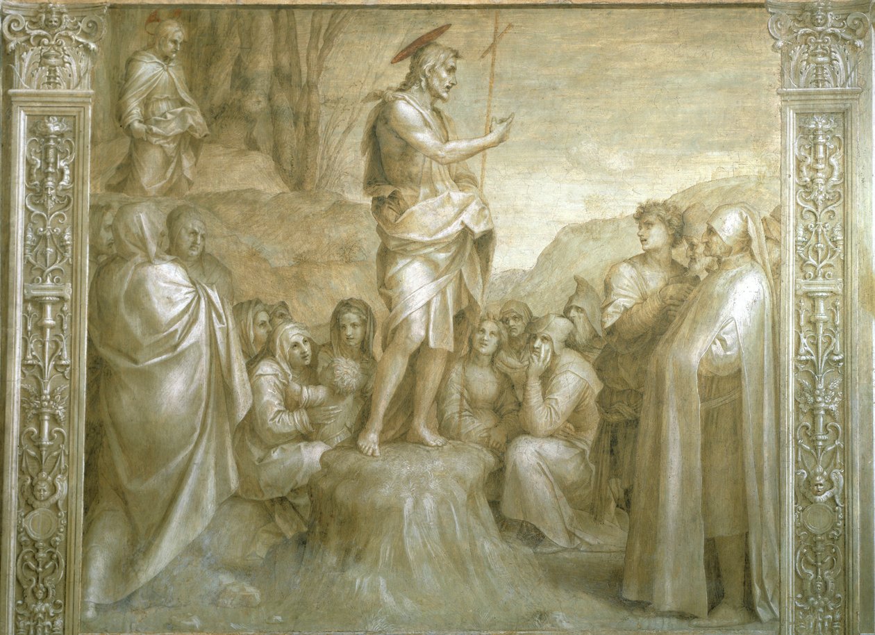 Geschichten von St. Johannes (Detail) von Andrea del Sarto