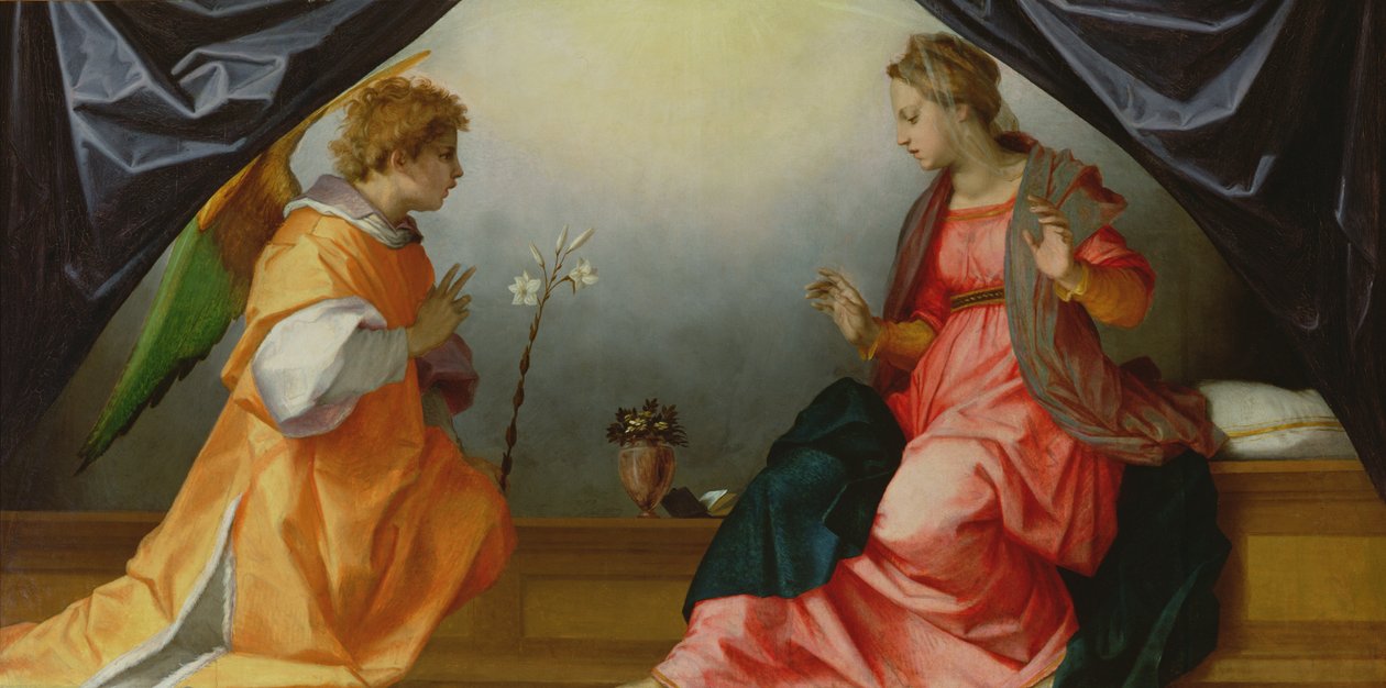 Die Verkündigung, 1528 von Andrea del Sarto