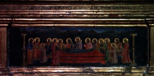 Die Madonna des Gürtels (Detail) von Andrea di Giusto Manzini