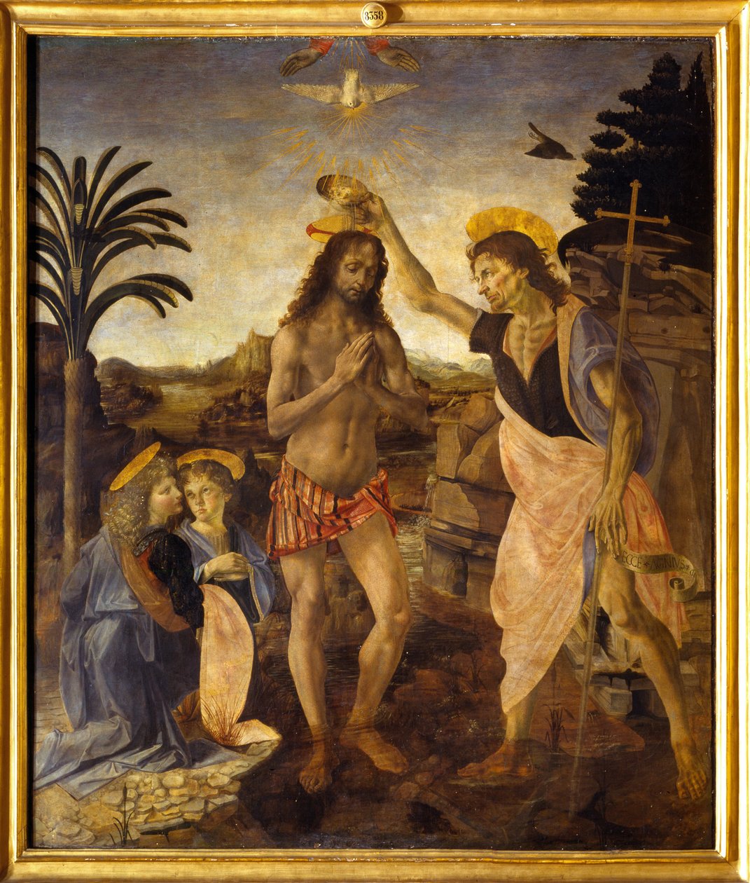Die Taufe Christi von Andreea & Vinci Leonardo da (1452 1519) Verrocchio