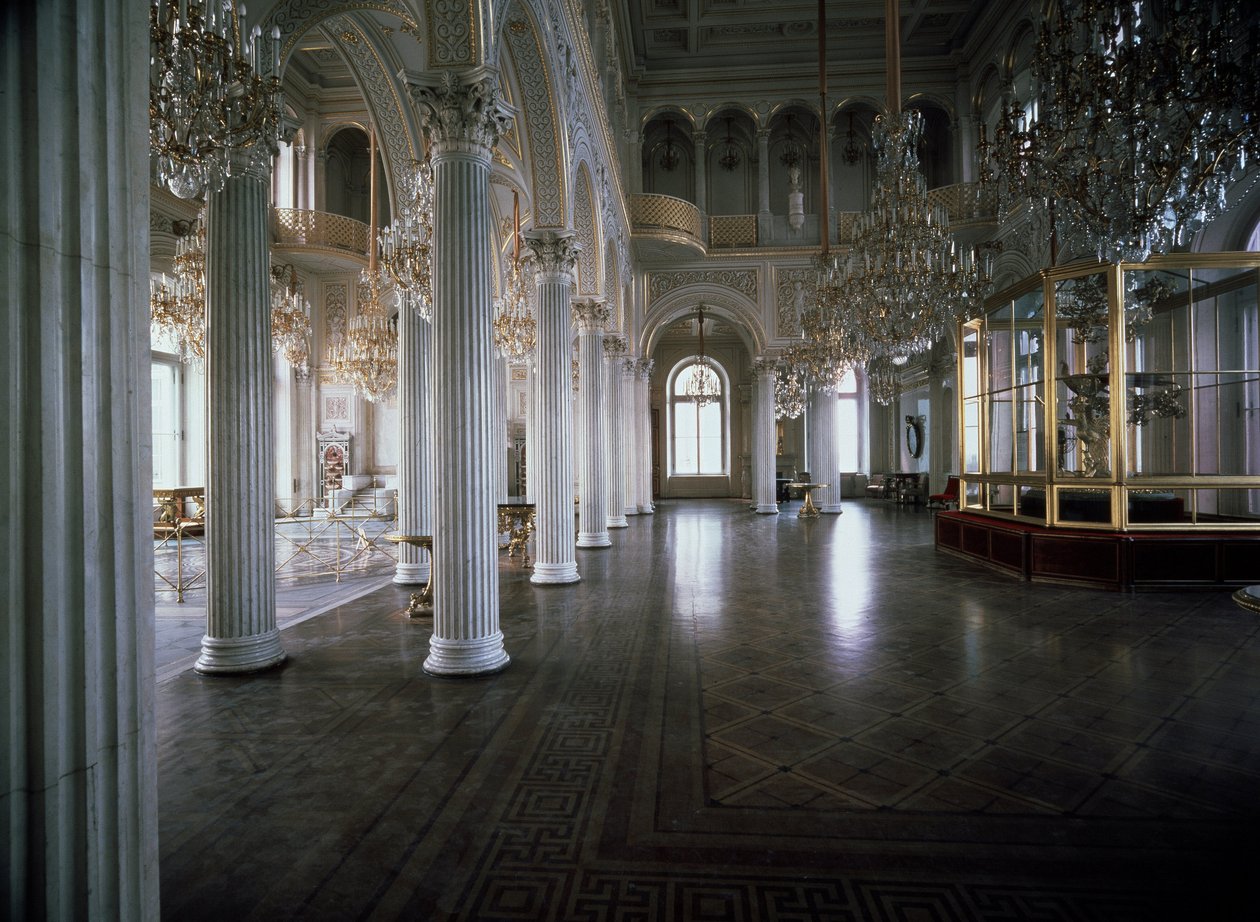 Ansicht des Pavillons des Kleinen Eremitage, entworfen von Andrei Ivanovich Stakenschneider, 1850-1858 von Andrei Ivanovich Stackenschneider