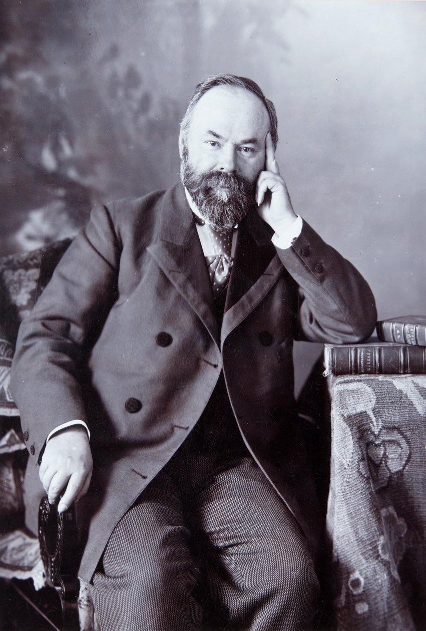 Pyotr Shchukin, russischer Kunstsammler, ca. 1890-1900 von Andrei Osipovich Karelin