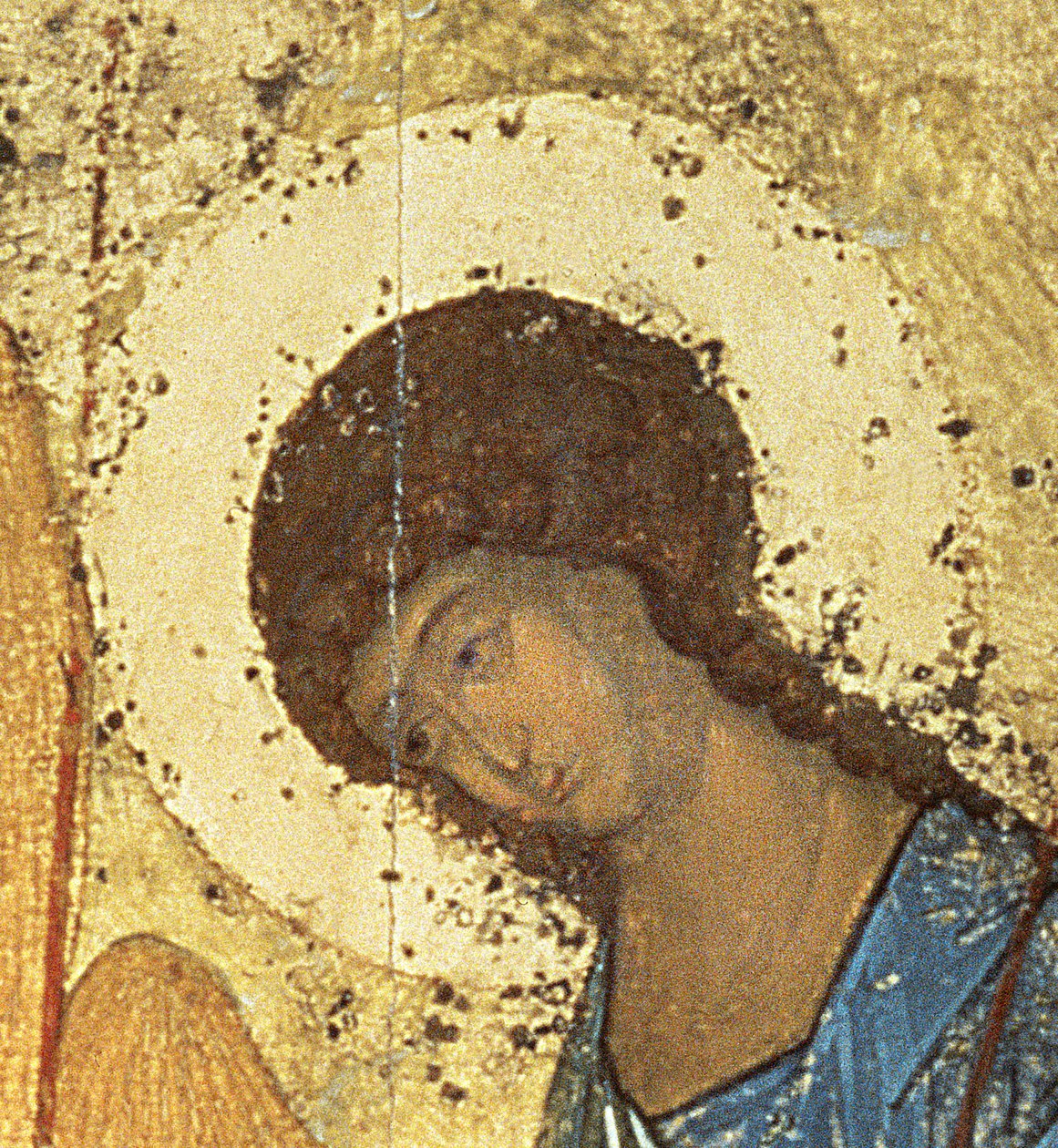 Detail aus der Heiligen Dreifaltigkeit, 1420er (Detail) von Andrei Rublev