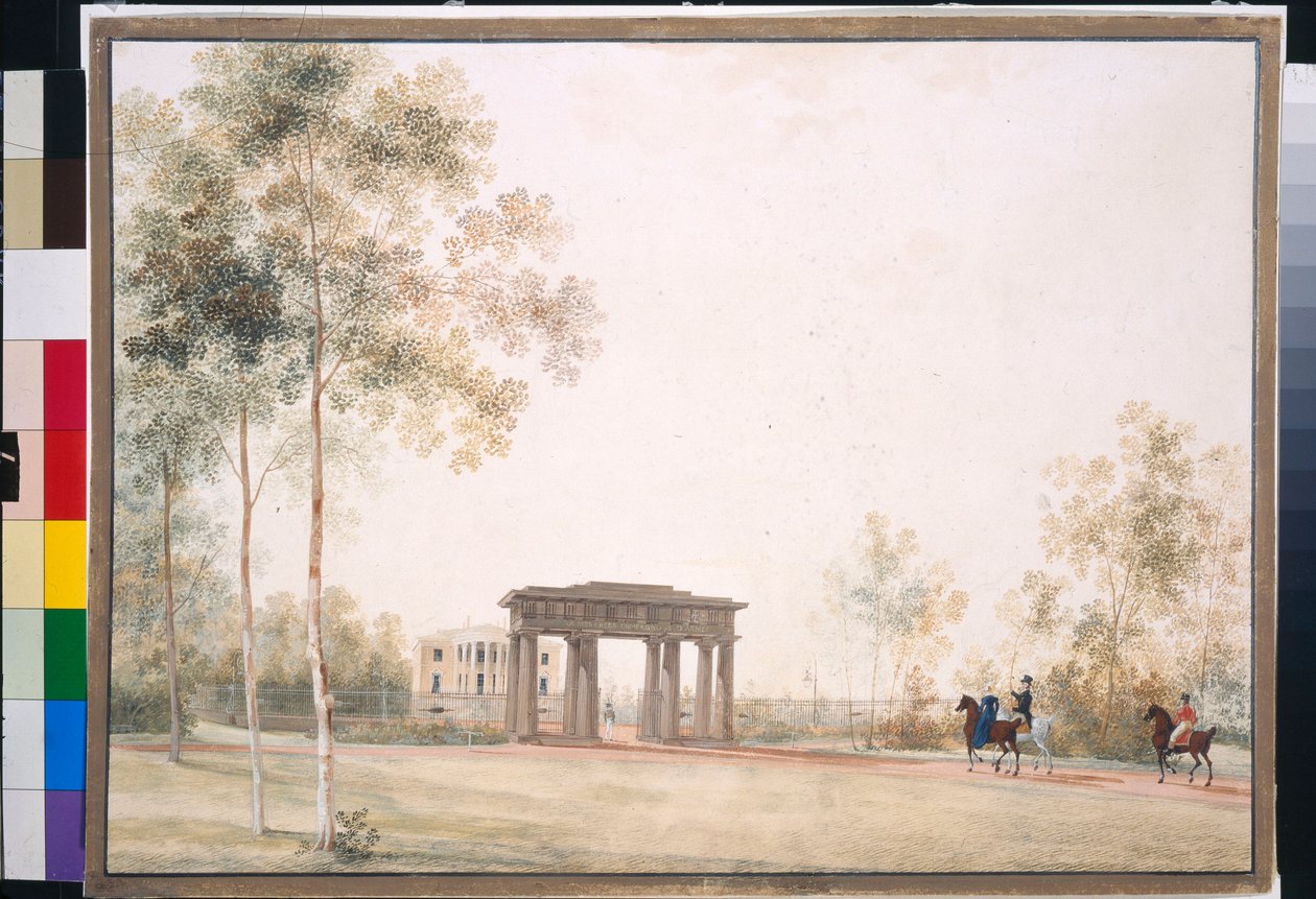 Tor zum Park in Zarskoje Selo von Andrei Yefimovich Martynov
