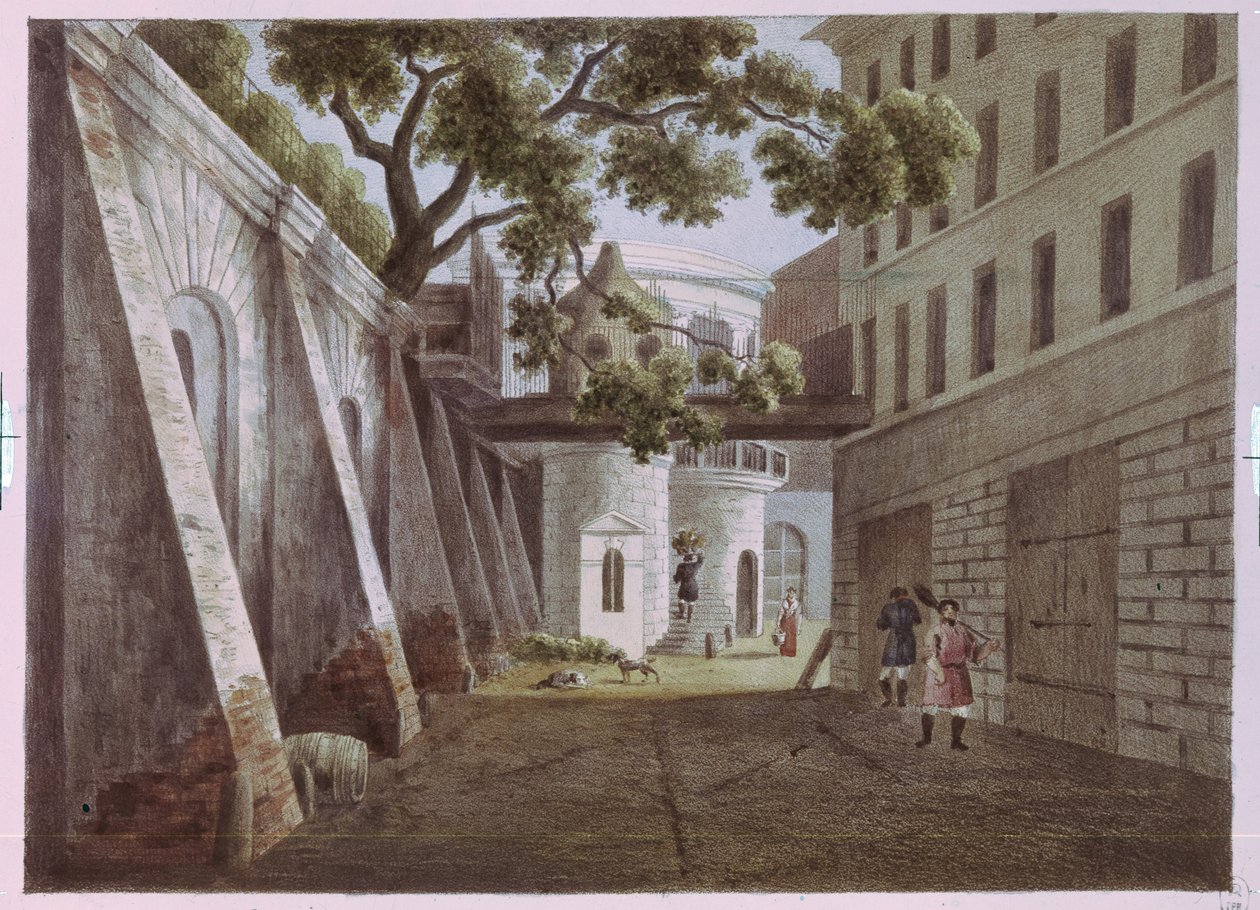 Der Hof des Hauses von Pavel Gagarin von Andrei Yefimovich Martynov