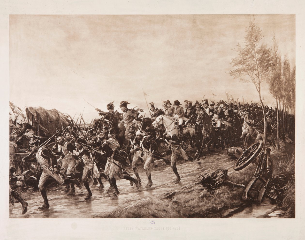 Nach Waterloo: Jeder für sich, 1890 von Andrew Carrick Gow