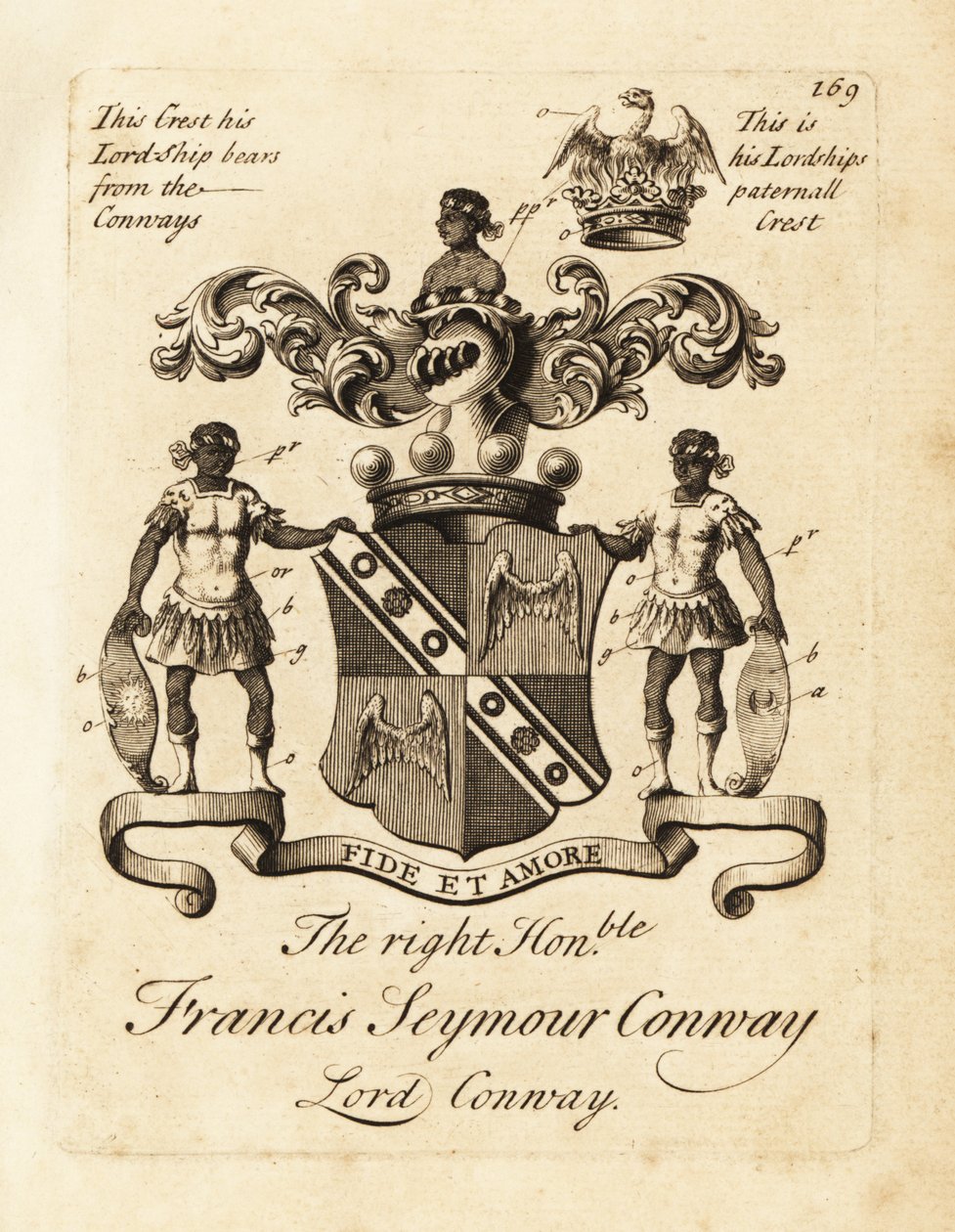 Wappen des hochverehrten Francis Seymour Conway, Lord Conway von Andrew Johnston