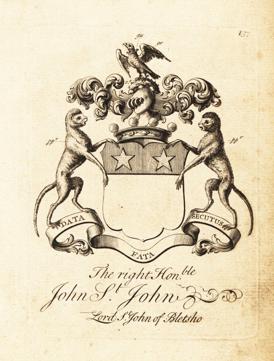 Wappen des hochverehrten John St. von Andrew Johnston