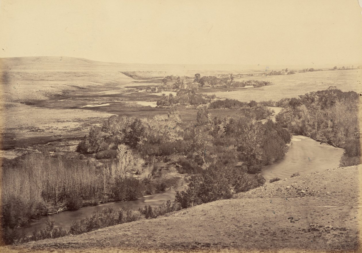 Tafel 18. Tal des Little Laramie River, 1869 von Andrew Joseph Russell