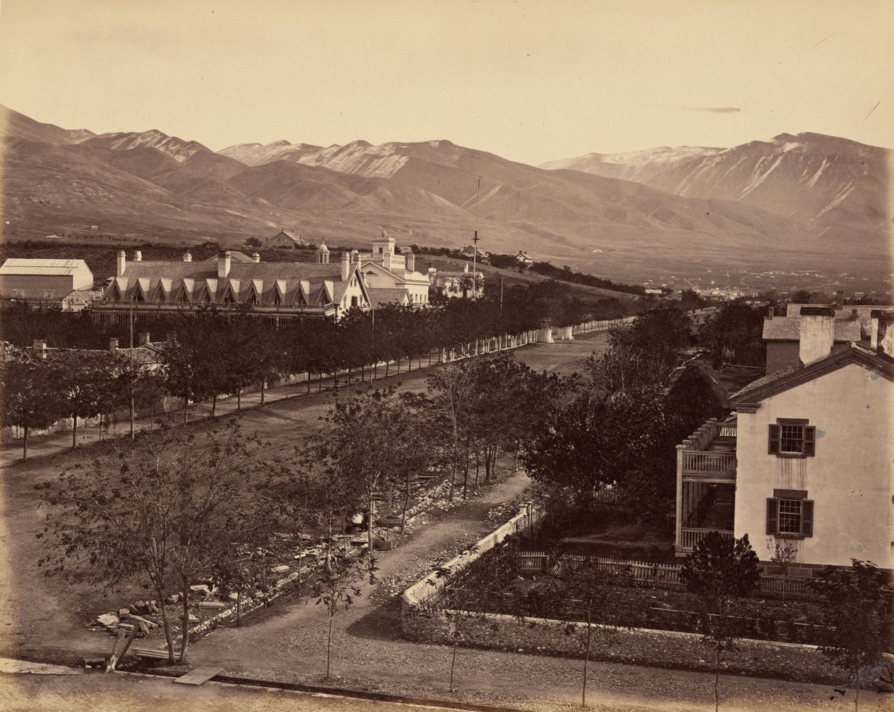 Tafel 47. Residenz von Brigham Young von Andrew Joseph Russell