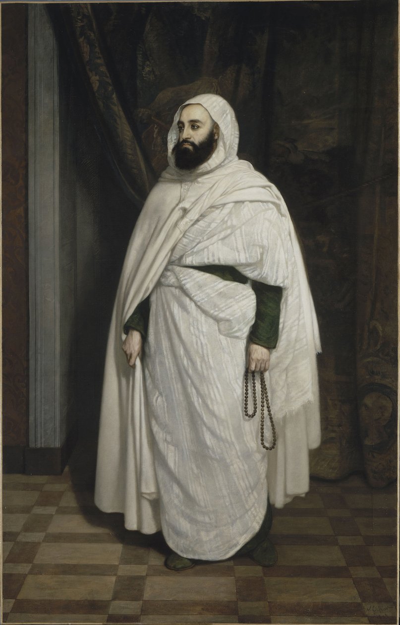 Porträt von Abdelkader ibn Muhieddine 1808-1883, 1853 von Ange Tissier