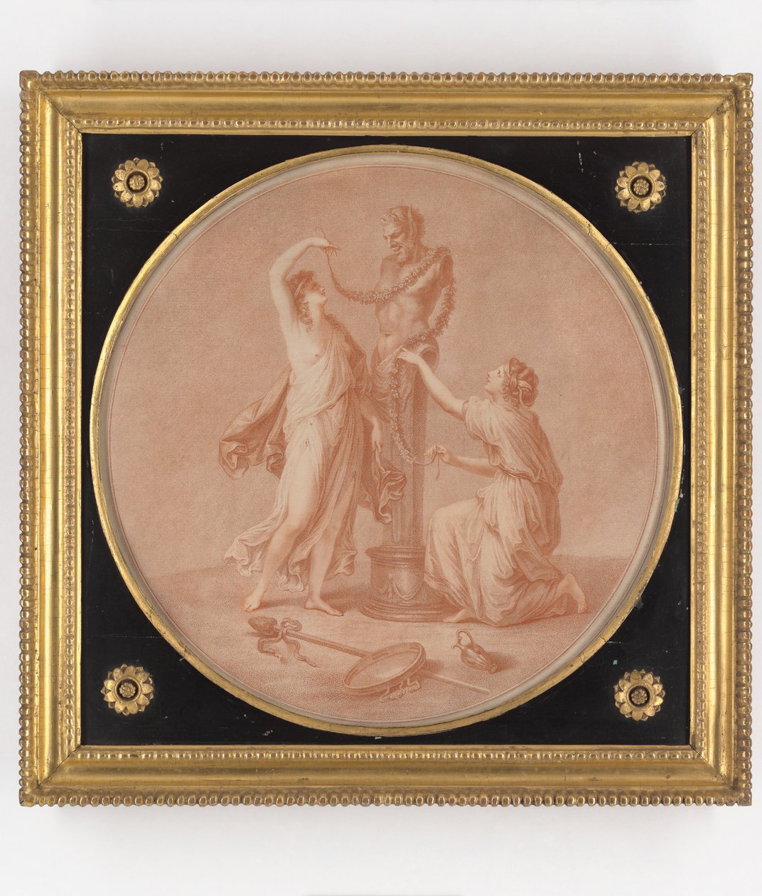 Ein Opfer für Pan, Druck von William Wynne Ryland, 1776 von Angelica Kauffmann