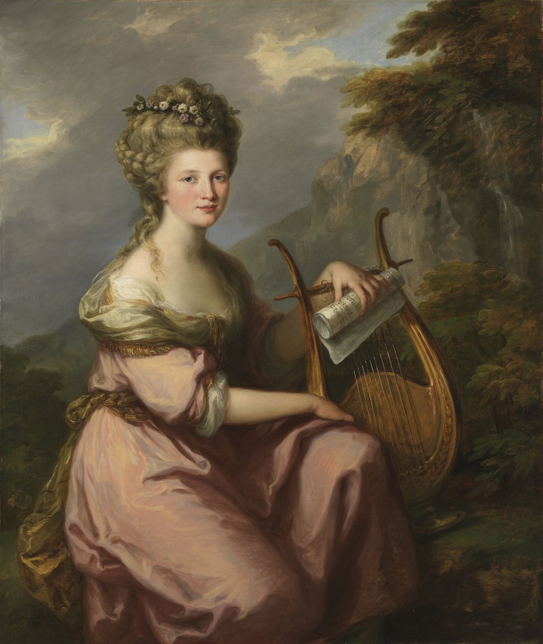 Porträt von Sarah Harrop (Mrs. Bates) als Muse von Angelica Kauffmann