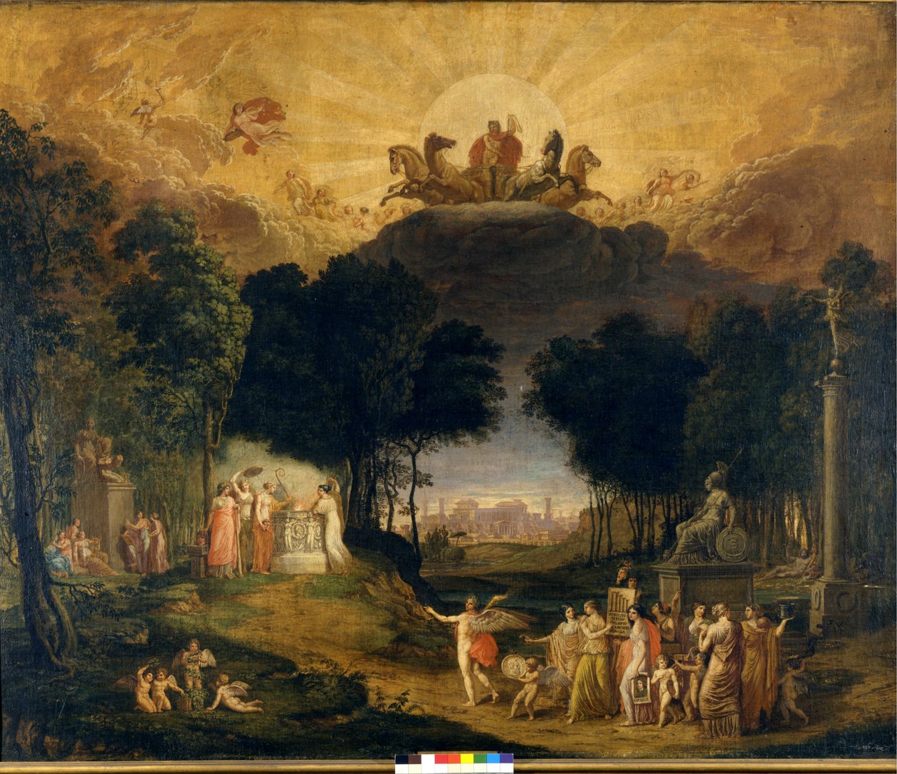 Angelo Monticelli. Erster Vorhang (Dekor) des Teatro alla Scala in Mailand. von Angelo (after) Monticelli