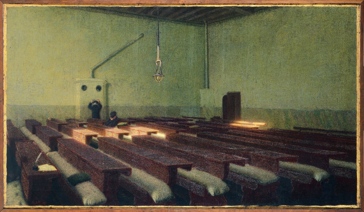 Weihnachten im Pio Albergo Trivulzio von Angelo Morbelli (1854-1919) von Angelo Morbelli