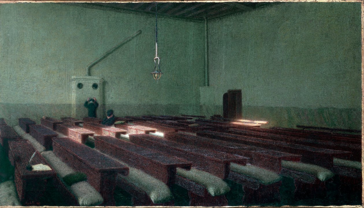 Weihnachten im Altenheim Pio Albergo Trivulzio in Mailand von Angelo Morbelli