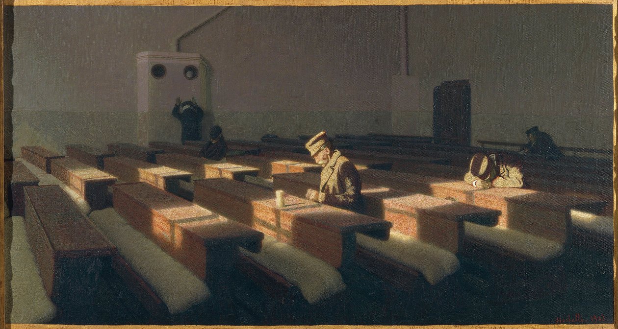 Italien, Venedig, Das Weihnachtsfest der Zurückgebliebenen von Angelo Morbelli