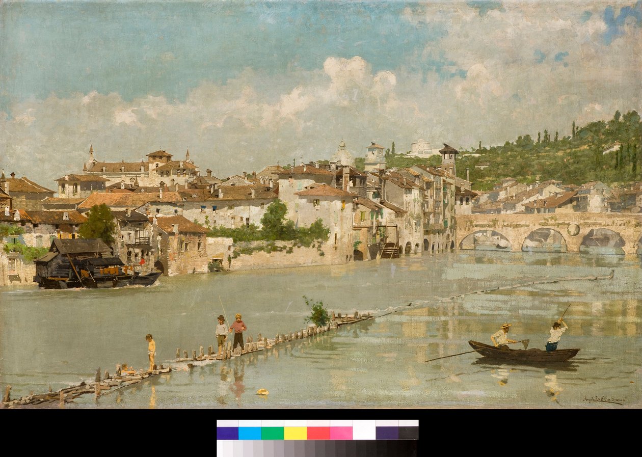 Pescatori di sabbia o Verona Die Fischer oder Verona von Angelo dall