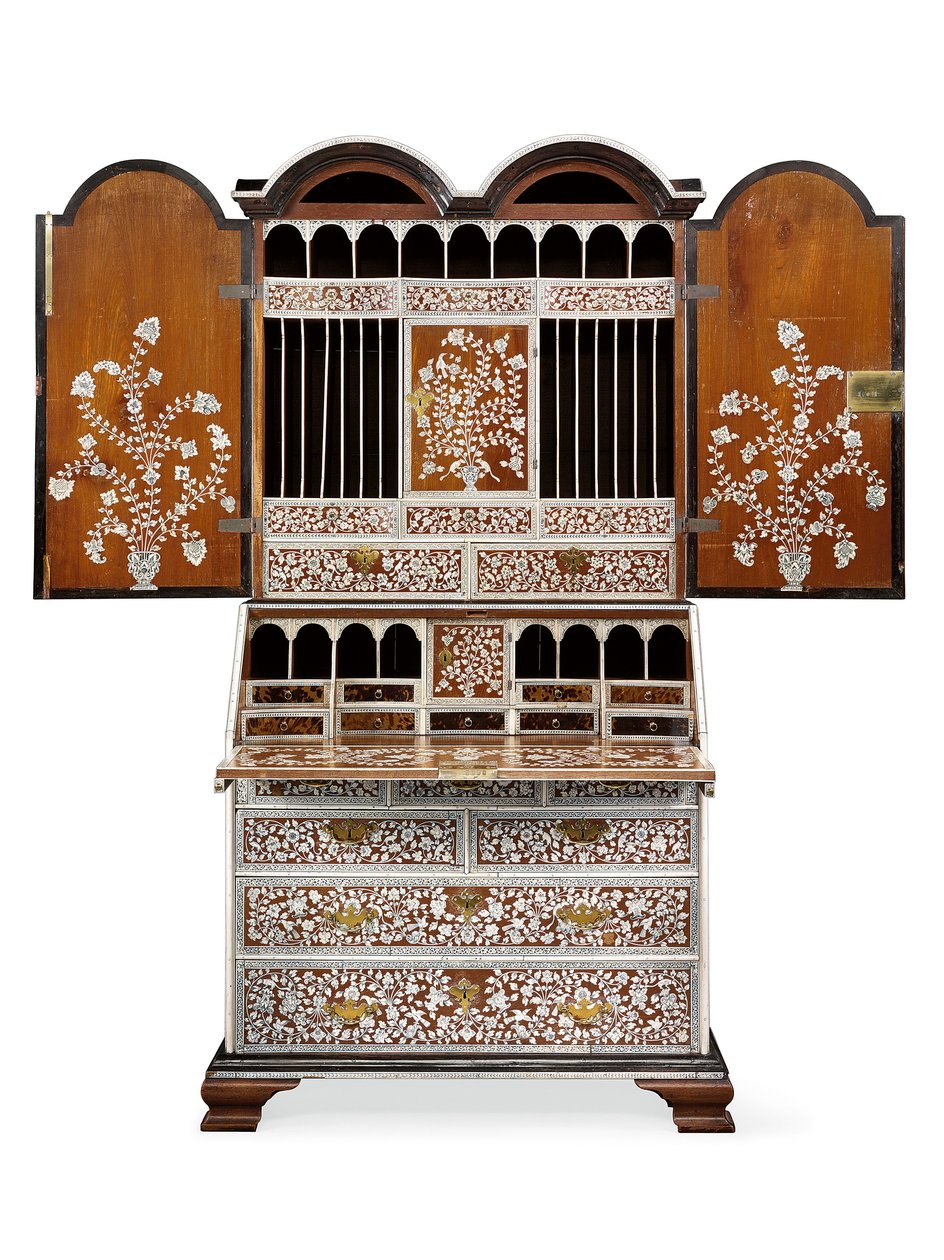 Bureau-Schrank, Vizagapatam, ca. 1720-30 von Anglo Indian School
