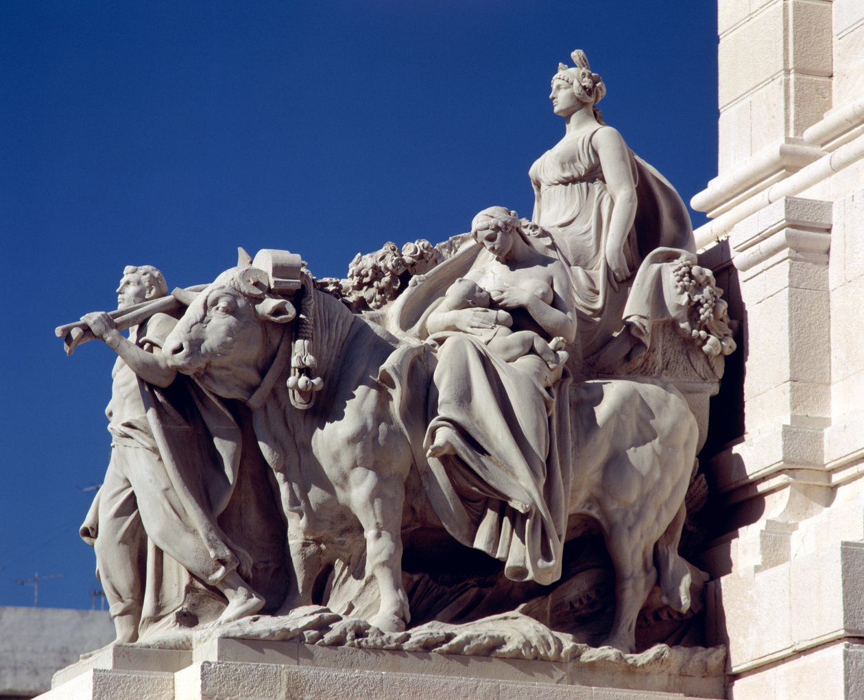 Landwirtschaft, vom Denkmal für die Cortes von Cádiz von Aniceto Marinas y Garcia
