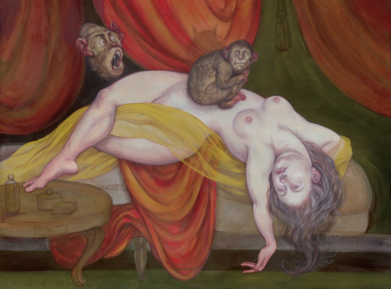 Albtraum mit Affe, 2018 von Anita Kunz