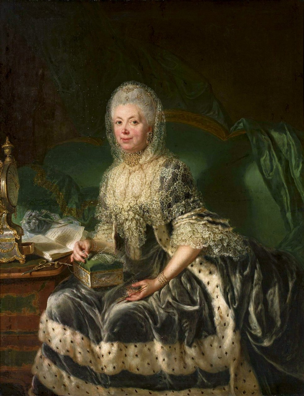 Porträt von Anna von Wartensleben von Anna Dorothea Therbusch