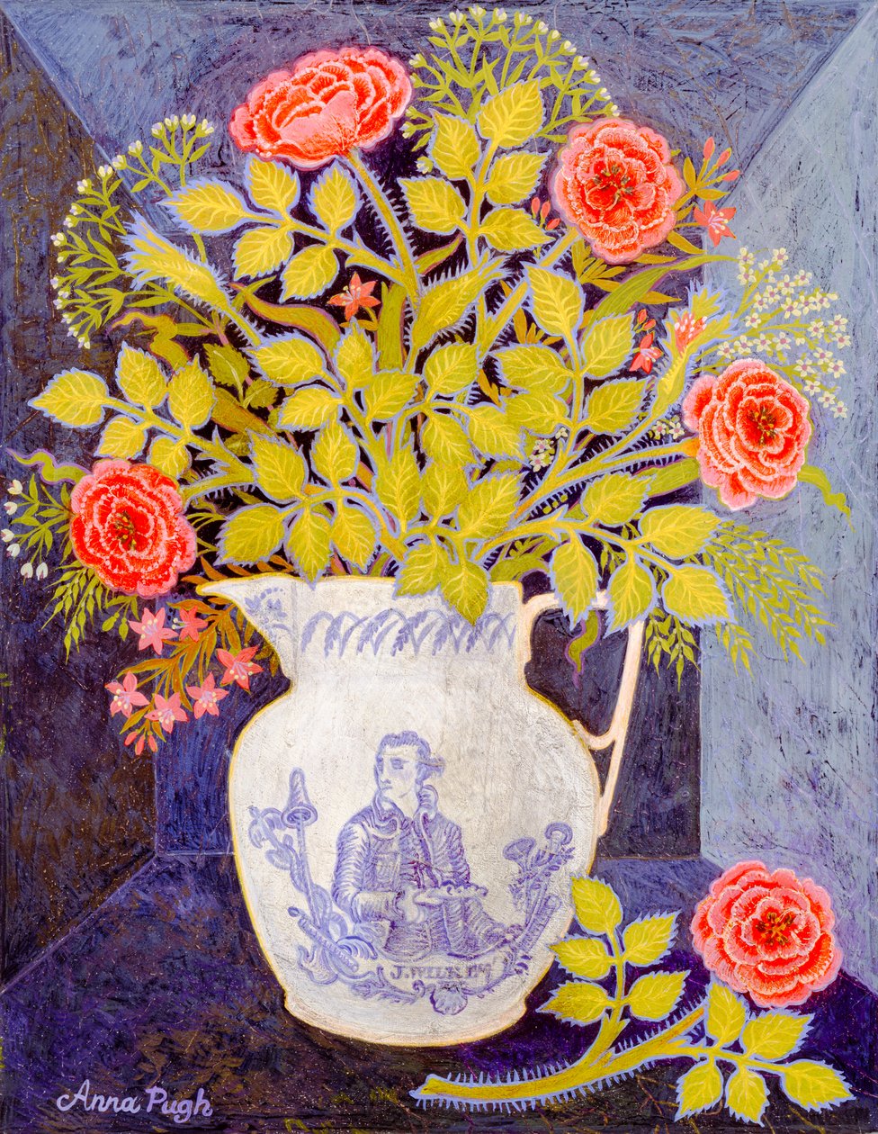 Blauer Mann Krug von Anna Pugh