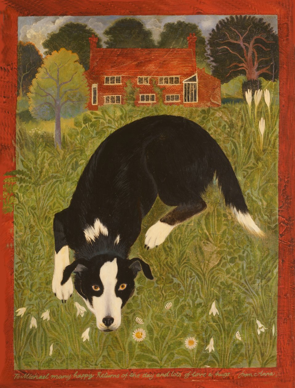 Collie-Hund von Anna Pugh