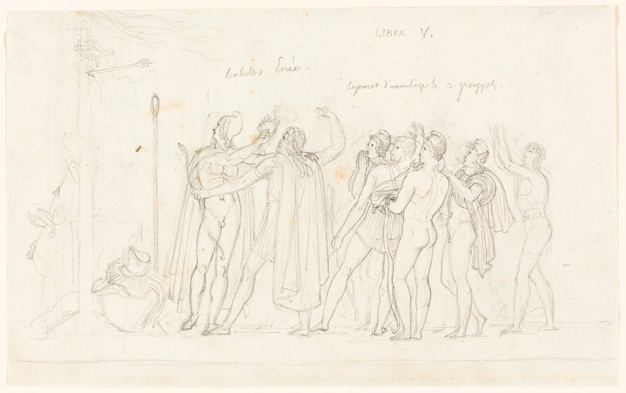 Das Bogenschießen, aus der Aeneis, Buch V von Anne-Louis Girodet de Roucy-Trioson