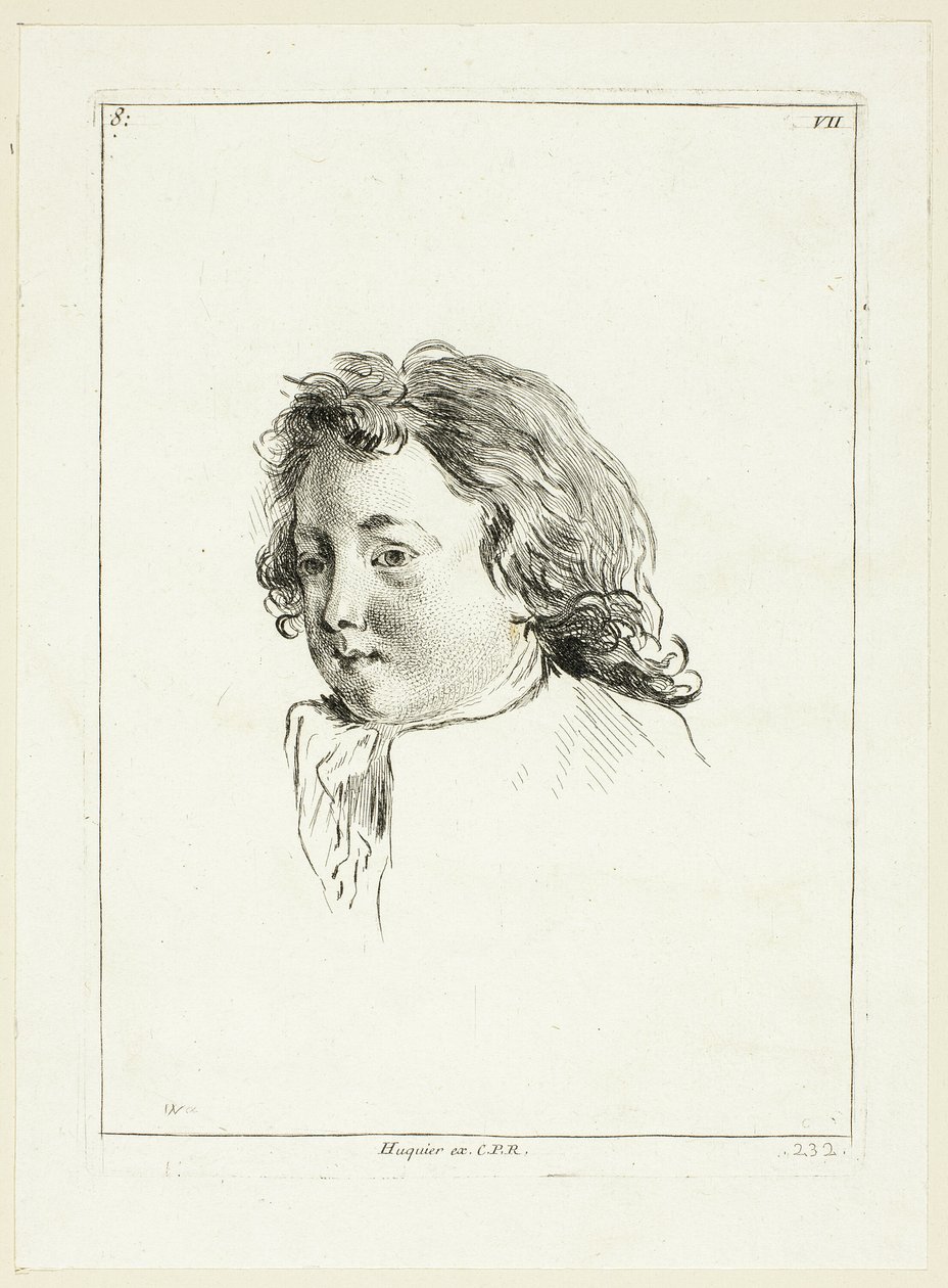 Jungenkopf (nach rechts gewandt) von Anne Claude Philippe Caylus