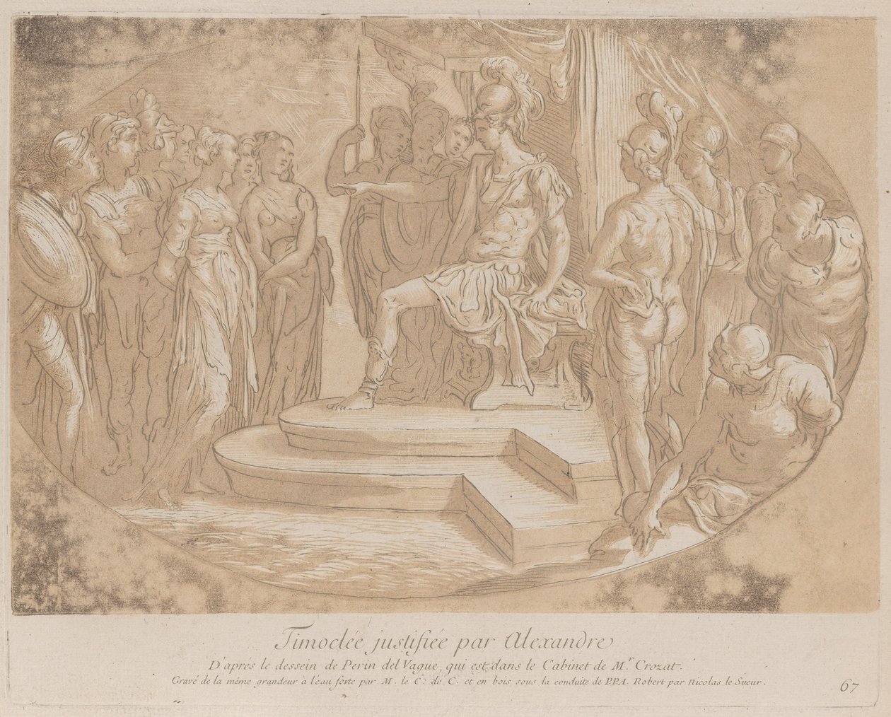Alexander der Große befreit Timoclea, ca. 1729-40 von Anne Claude Philippe de