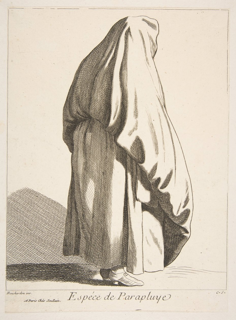 Eine Art Regenschirm von Anne Claude Philippe de Caylus