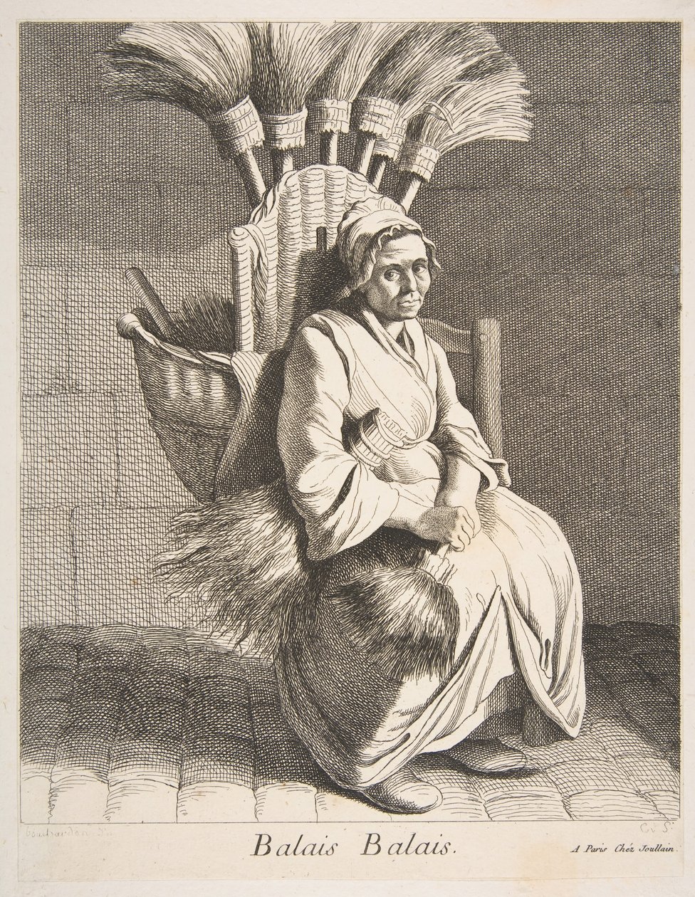 Besenverkäufer, 1737 von Anne Claude Philippe de Caylus