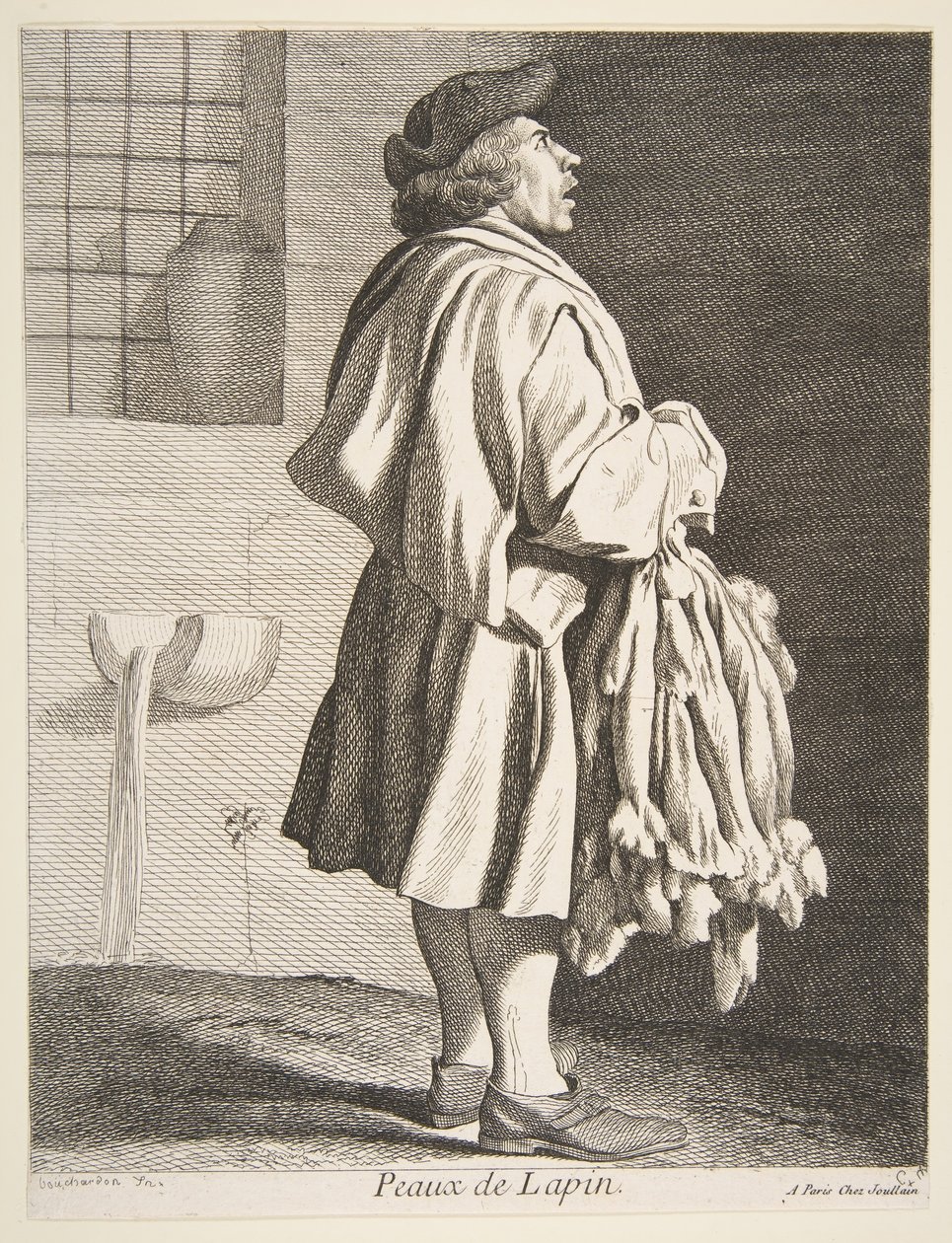 Kaninchenfellhändler, 1737 von Anne Claude Philippe de Caylus
