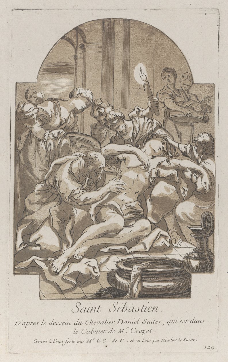 Das Martyrium des heiligen Sebastian von Anne Claude Philippe de Caylus