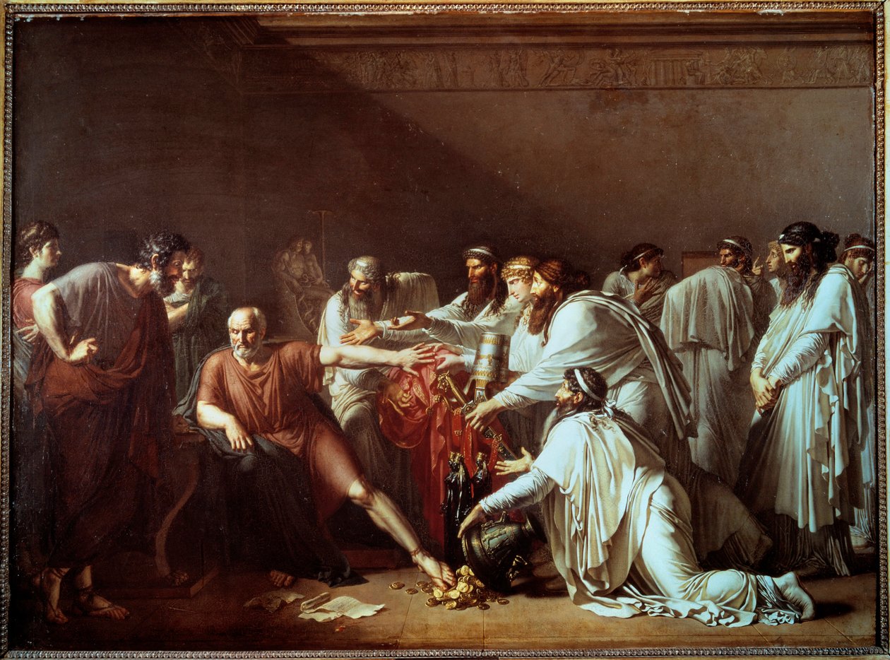 Hippokrates lehnt die Geschenke von Artaxerxes ab von Anne Louis Girodet de Roucy Trioson