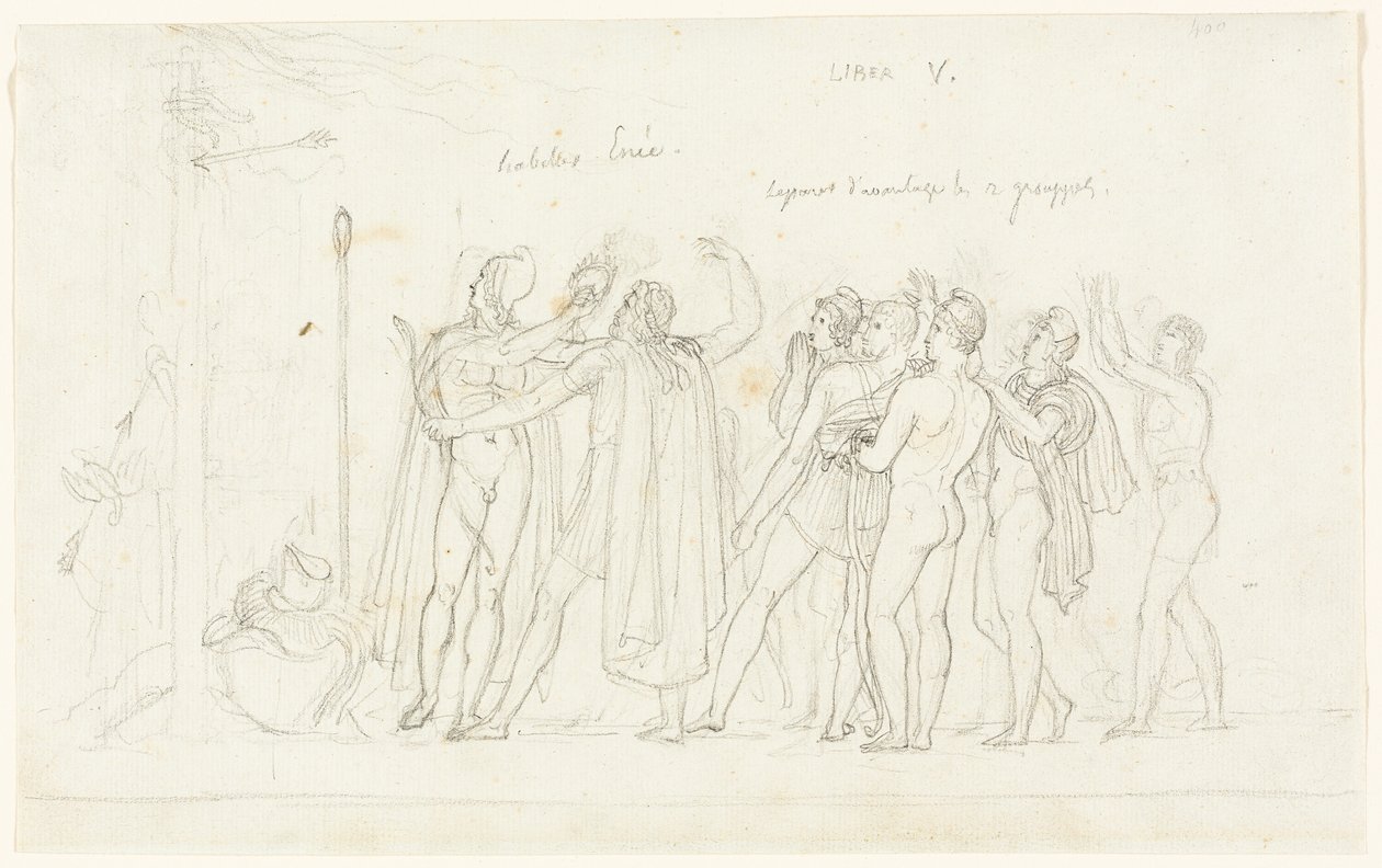 Das Bogenschießen, aus der Aeneis, Buch V von Anne Louis Girodet de Roussy Trioson
