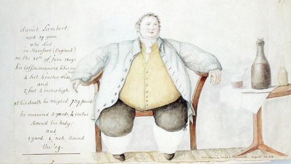 Daniel Lambert (1770-1809) 1813 von Anne Marguerite Hyde de Neuville