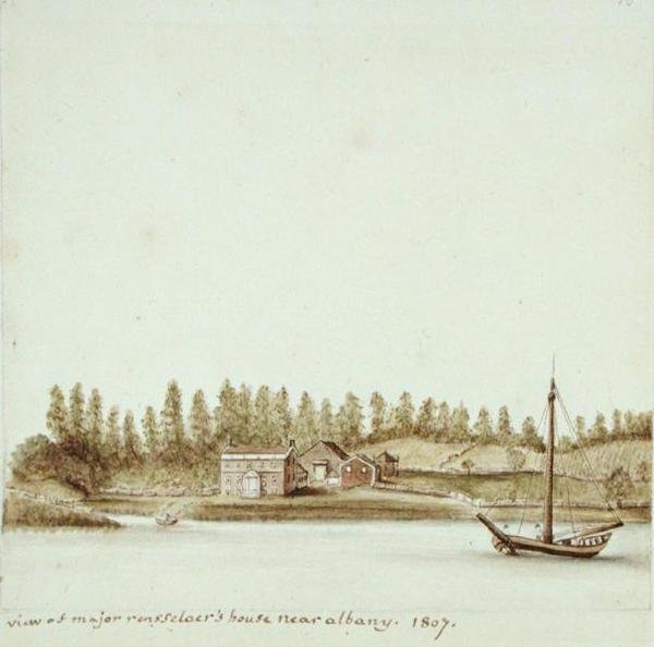 Haus von Major van Rensselaer in der Nähe von Albany, New York von Anne Marguerite Hyde de Neuville