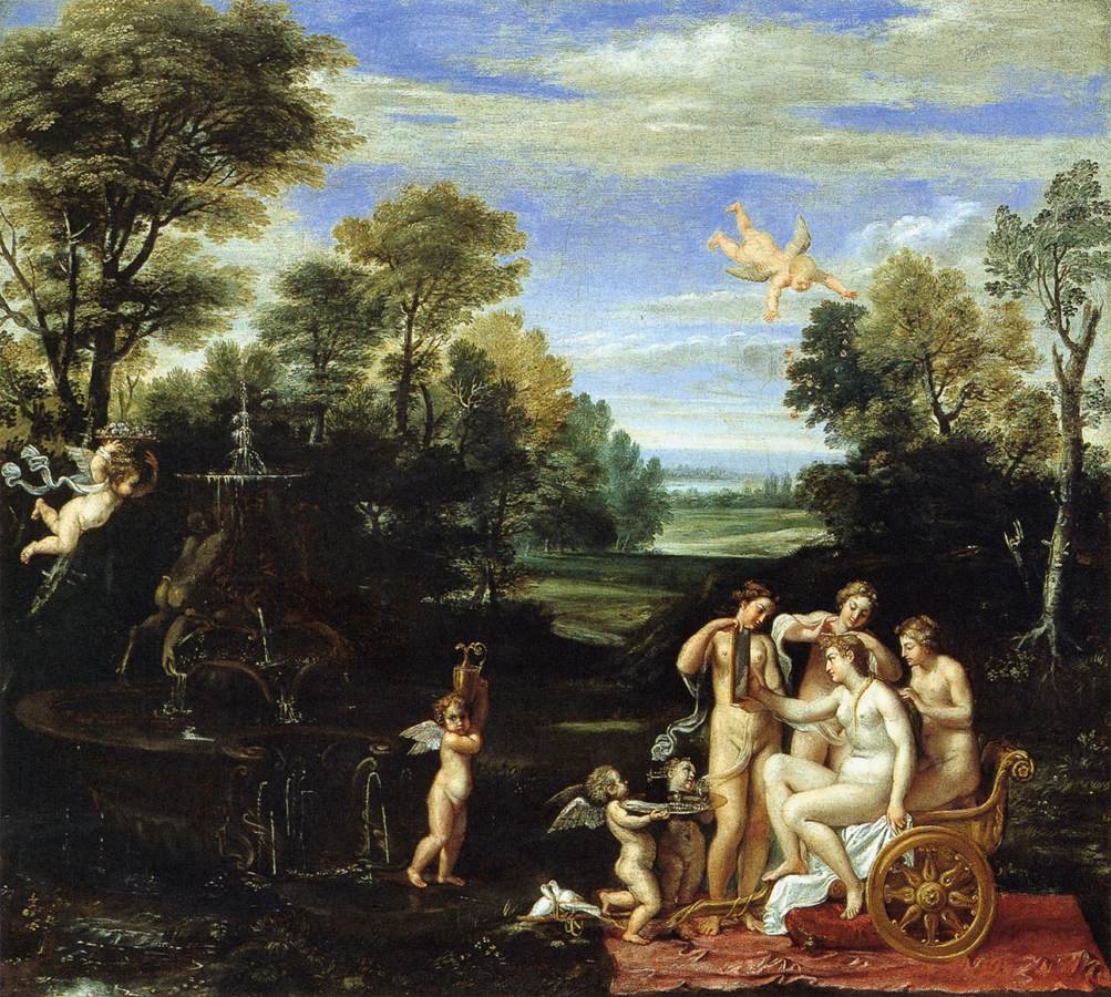 Landschaft mit der Toilette der Venus von Annibale Carracci