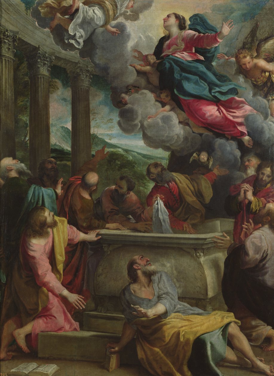 Die Himmelfahrt der Jungfrau Maria, ca. 1590 von Annibale Carracci