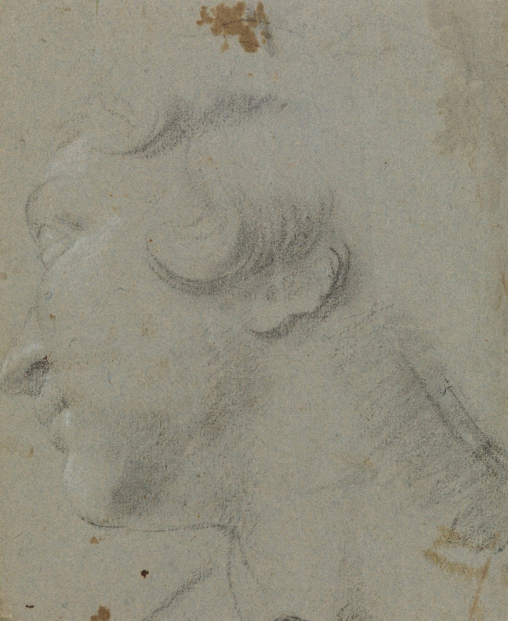 Carracci - Kopf der heiligen Katharina, RCIN 902115 von Annibale Carracci